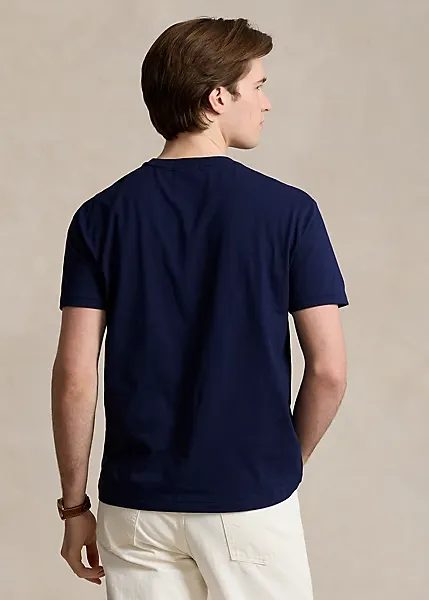 T-SHIRT BLU IN COTONE