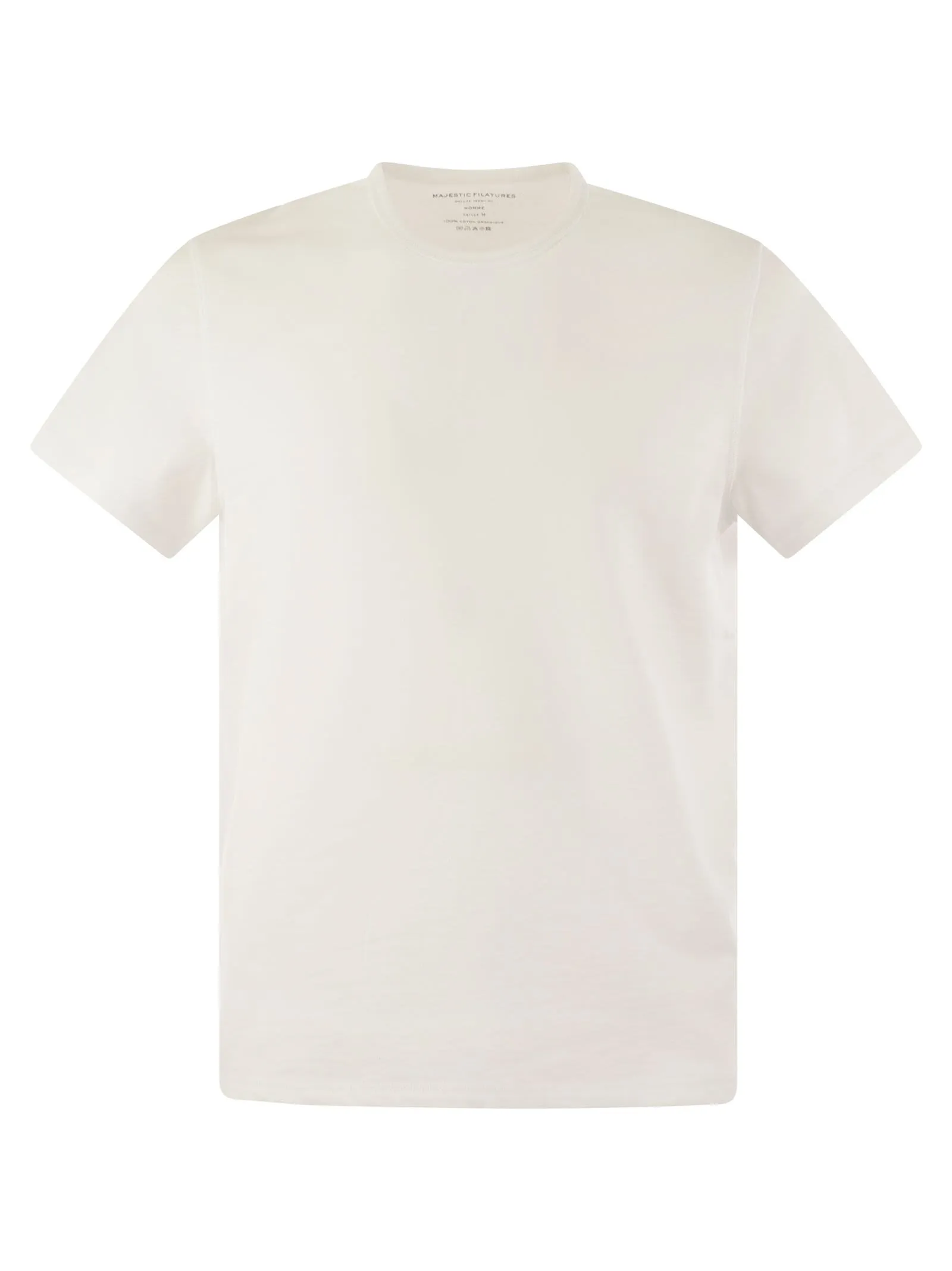 T-shirt girocollo in cotone