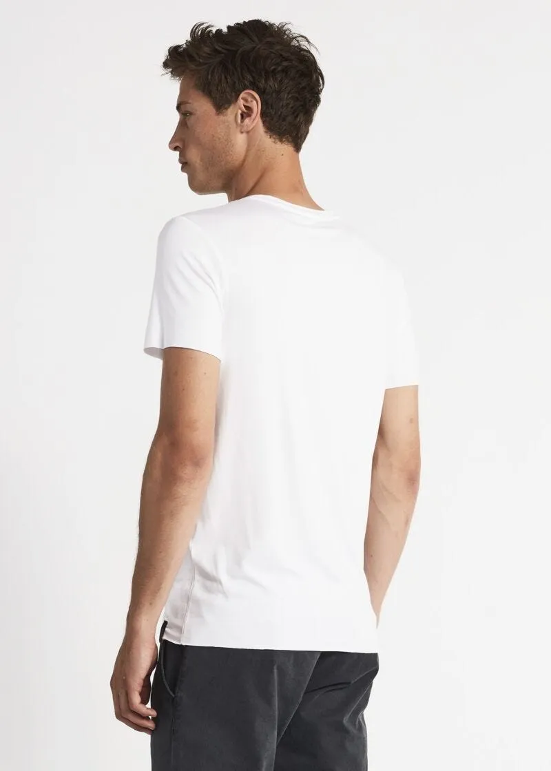 T-shirt in viscosa stretch