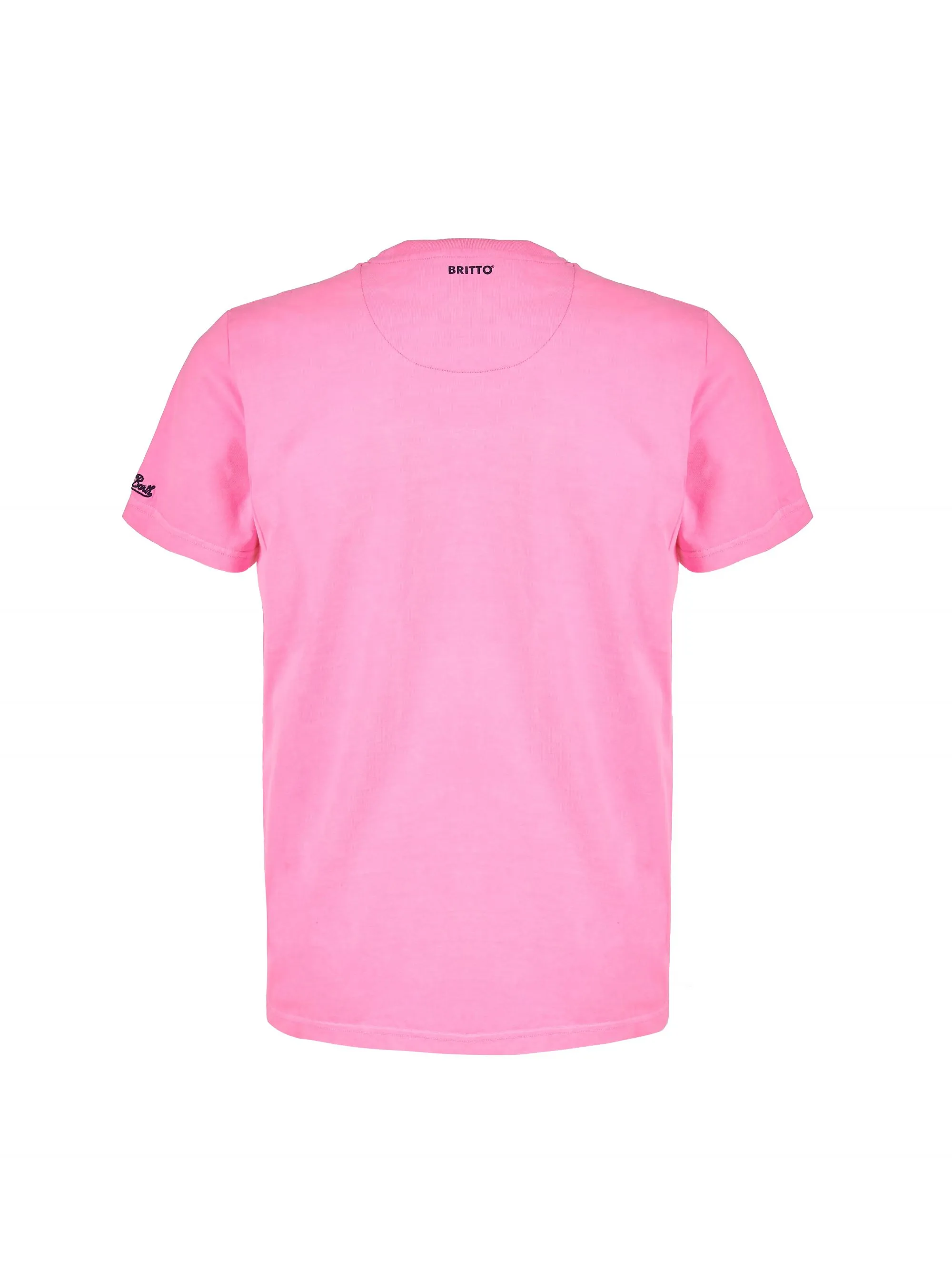 T-SHIRT ROSA IN COTONE