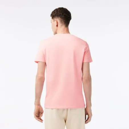 T-shirt Uomo Manica Corta LACOSTE TH6709 KF9 Rose