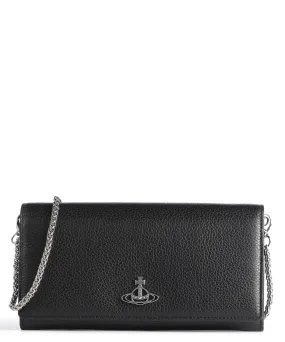  Vivienne Westwood Grained Borsa a tracolla pelle di vacchetta grana nero  