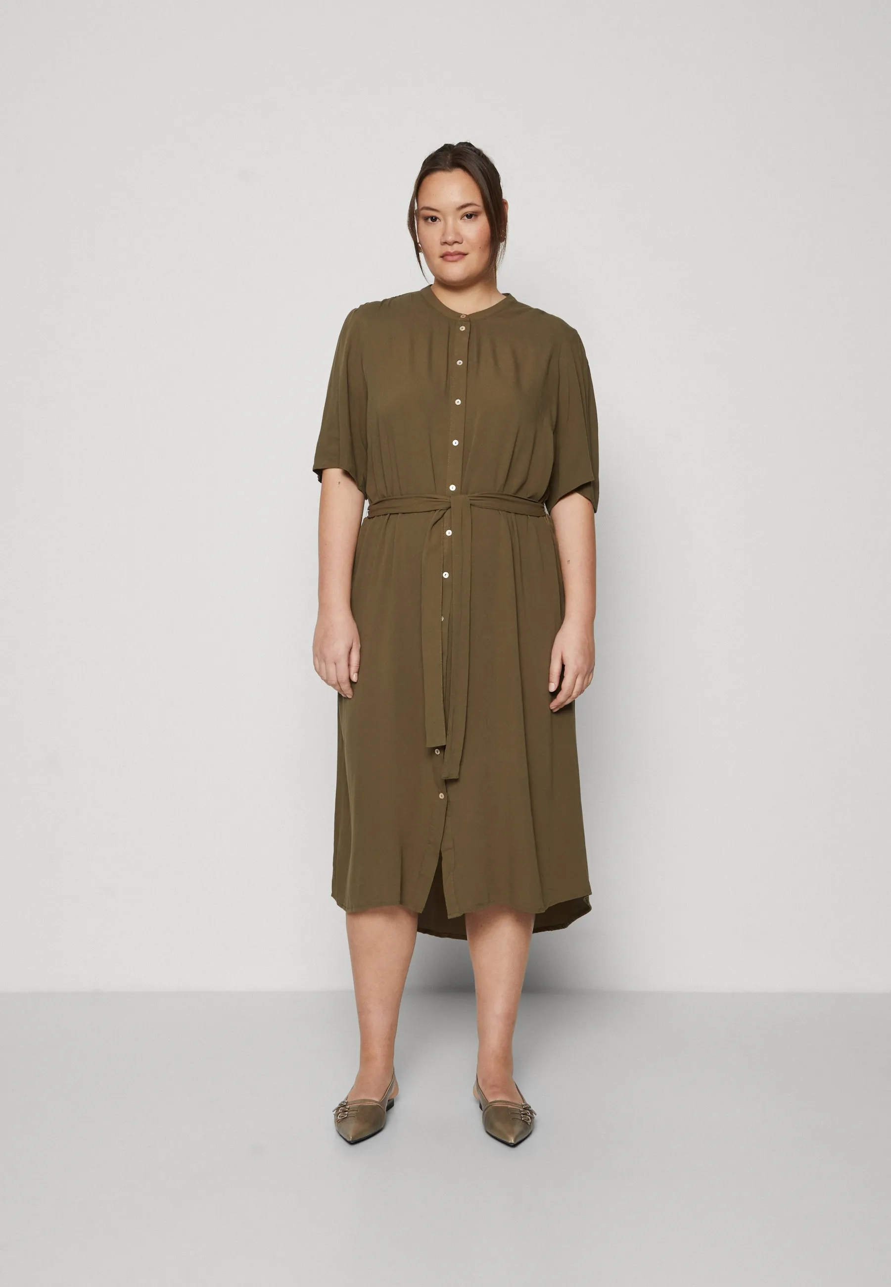 VMCANNA FIONA CALF SHIRT DRESS  - Vestito estivo