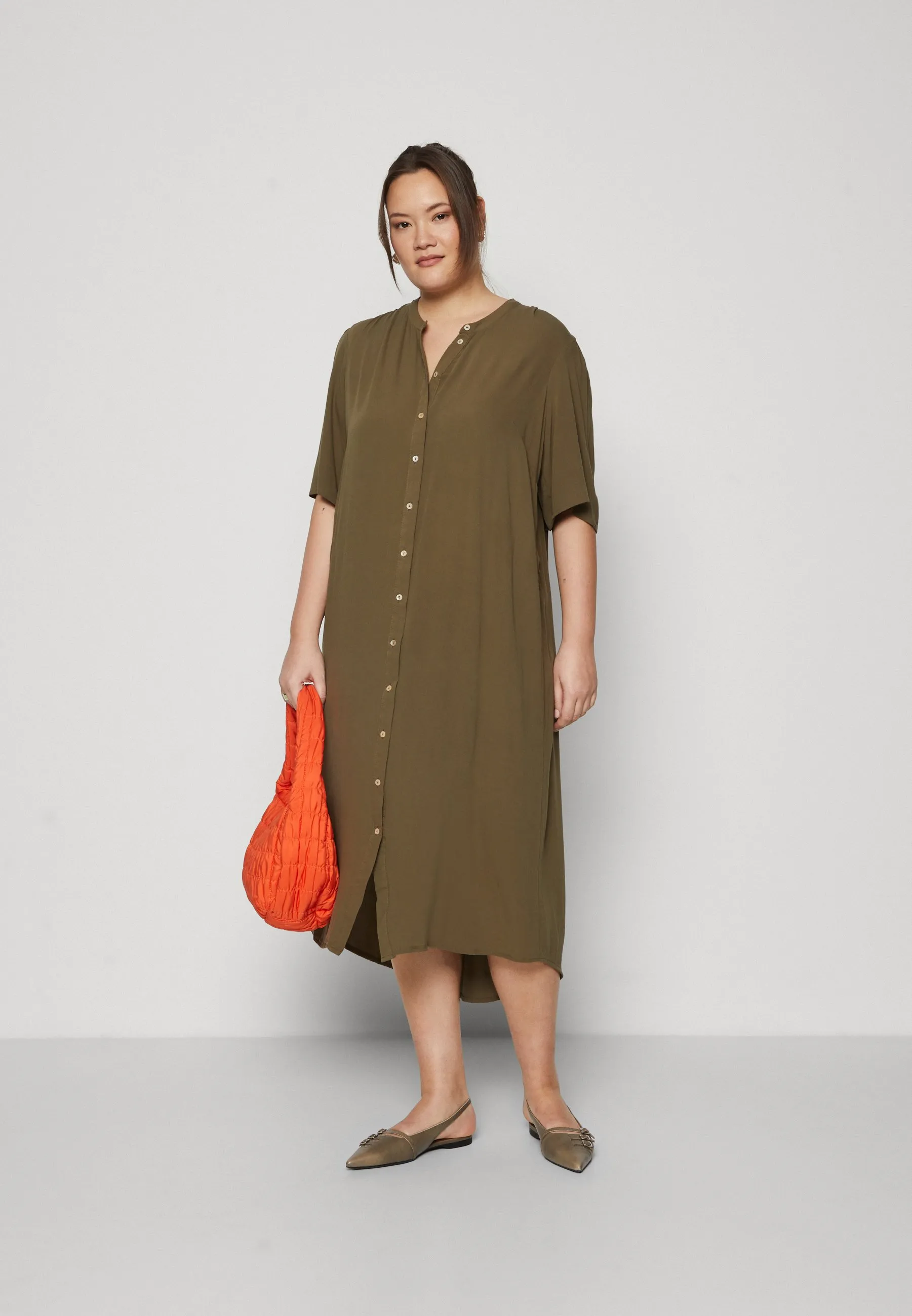 VMCANNA FIONA CALF SHIRT DRESS  - Vestito estivo